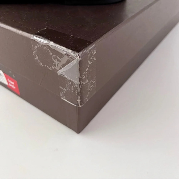 GUCCI || GG Monogram Guccissima Maud Black Leather Short Moto Ankle Boots US 8.5 - Picture 15 of 16